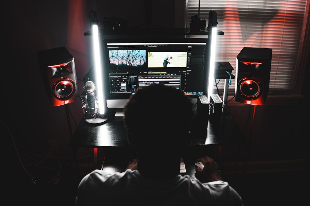 podcast editing on computer