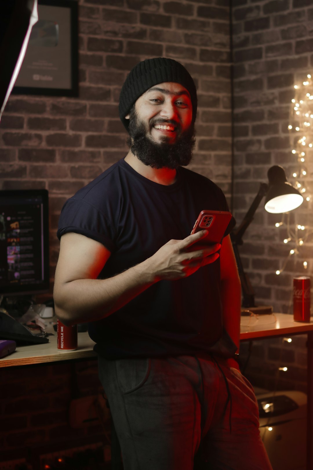 Portrait of a male video editor